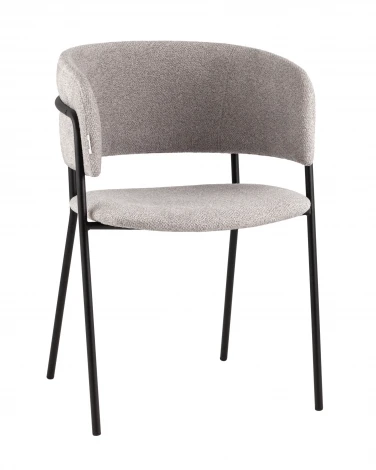 Кресло Нэлли New буклированный велюр серый Stool Group арт.УТ000039978