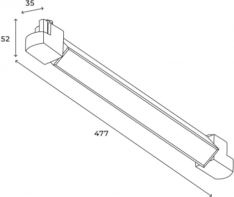 Трековый светильник светодиодный однофазный Hesby Lighting Skylite HSBL_0024 (220V)