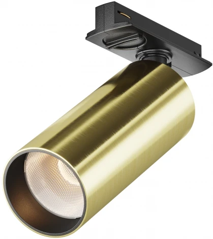 Трековый светильник однофазный 220V Maytoni Focus LED TR021-1-12W3K-W-BBS (круглые)