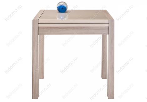 Стеклянный стол Woodville Джендри капучино / ясень шимо светлый 462095