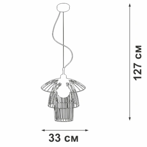 Подвесной светильник Vitaluce V4984-1/1S (220V, на проводе)