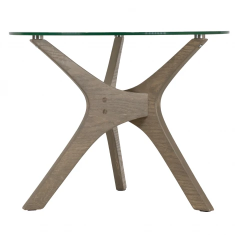 Стол журнальный Рилле 446 шимо/стекло прозрачное Mebelik 009470