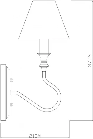 Бра Arte Lamp Agio A6086AP-1PB