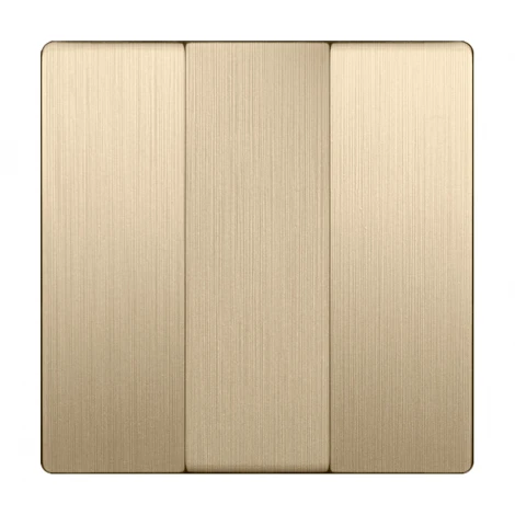 Набор клавиш для выключателя трехклавишного (шампань рифленый) Werkel W1139010 (a051425)