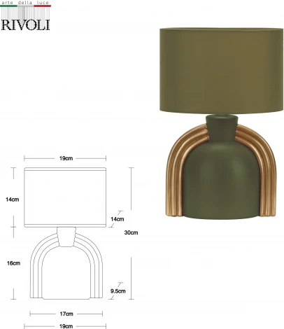 Настольная лампа Rivoli Bella 7068-502