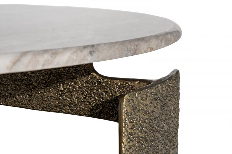69-23303 Стол журнальный мраморный d100*45см Garda Decor