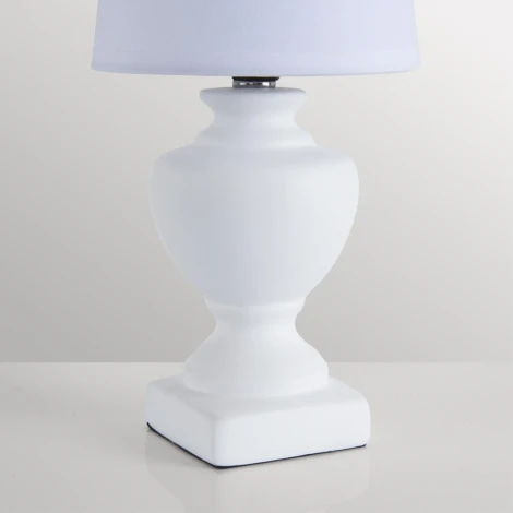Настольная лампа Lumion Bianka 8163/1T белый, керамика/текстиль E14 1*40W 220V (выключатель)