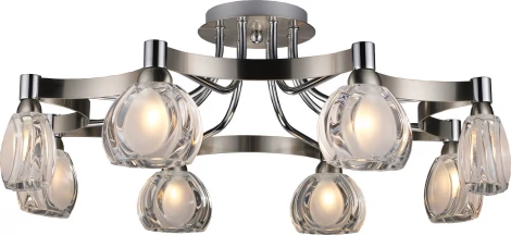 Потолочная люстра N-Light 418 418-08-13SC сhrome + satin chrome