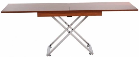 Стол-трансформер Левмар Cross D44/S79 миланский орех/ опоры нерж.сталь