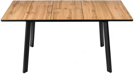 Стол Bradex Home Dublin раскладной 120-160х80х75 Дуб Вотан с черными ножками (RF 0482)