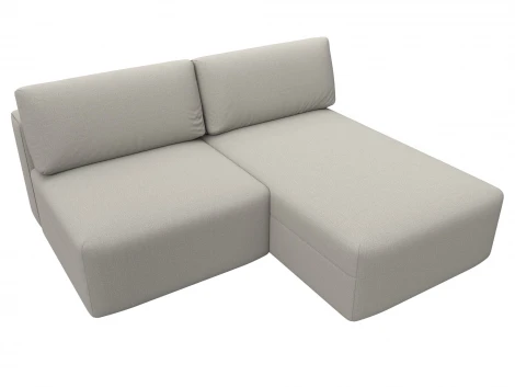 Диван угловой модульный Лига-060 НПБ угол универсальный (ЛДСП,Брус,Фанера/Пластик/Рогожка/Бежевый) Лига Диванов 129713