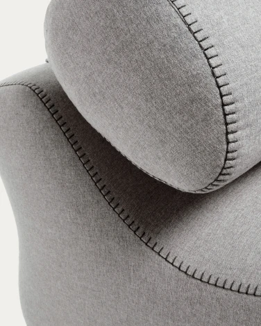 Кресло La Forma (ex Julia Grup) Club (Серый/ Пена,Пластик,Сосна,Дерево,ДСП)