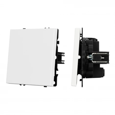 Механизм выключателя одноклавишный перекрёстный SWT-NOBE-MKX1-SFPL-WH (230V, 10A) (Arlight) 054234