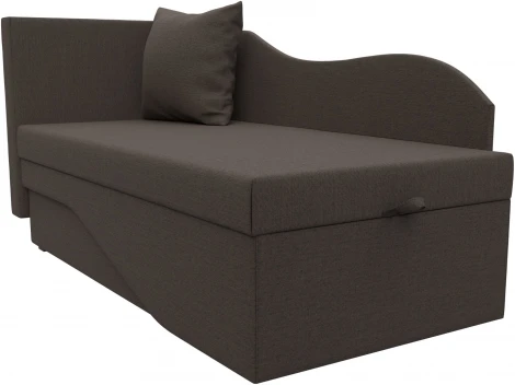 Кушетка Гармония левая (Коричневый/Рогожка) Лига Диванов арт.125297L