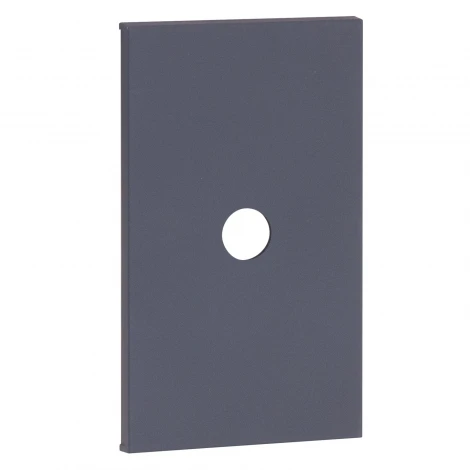 TV накладка/вывод кабеля 2 модульная графит матовый Meiton AL08M2