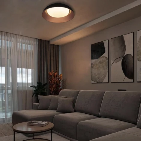 Потолочный светильник круглый светодиодный Loft It Cappello 10229 Black (220V, круглые)