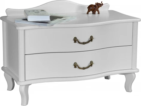 Тумбочка Джульетта широкая 2 ящика молочный дуб Л от фабрики Mebelik