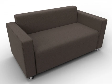 Диван прямой Лига-093 ВН (ДСП,Брус,Фанера,Рогожка/Коричневый) Лига Диванов 134954