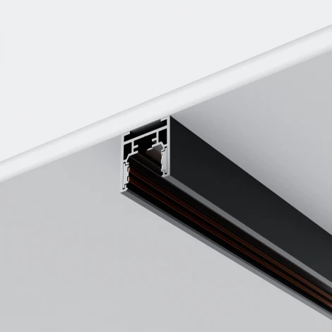 Шинопровод под гипсокартон накладной магнитный черный 2м Maytoni Busbar trunkings Exility TRXM034-412B (48V)