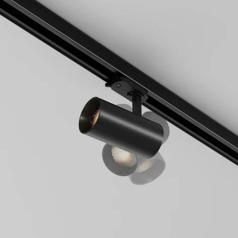 Трековый светильник трехфазный 12W 220V Maytoni Focus Led TR197-3-12WCCT-M-B (круглые)