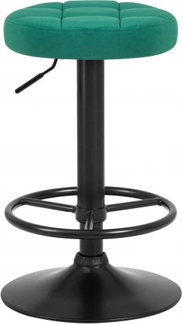 Табурет барный BRUNO BLACK (зеленый велюр (MJ9-88))