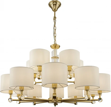 Подвесная люстра ярусная большая Maytoni Alloro MOD088PL-15BS (220V, на цепи)