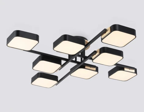 Потолочная люстра светодиодная на штанге с регулировкой цветовой температуры Ambrella COMFORT FL4890 (220V)