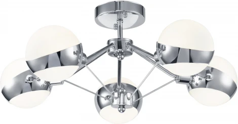 Потолочная люстра Freya Silvia FR5009CL-05CH (220V, шарики, молекулы)