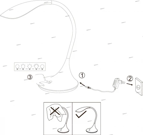 Интерьерная настольная лампа Eglo Dambera 94674
