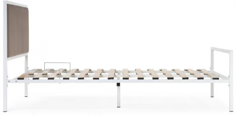 Двуспальная кровать Woodville Эгерт 160х200 белый / cacao 552922