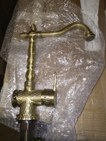 Смеситель Zorg Antic A 421 K-BR для кухонной мойки (уценка: без упаковки)