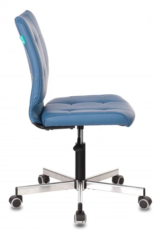 Кресло Бюрократ CH-330M/OR-03 без подлокотников синий искусственная кожа крестовина металл Stool Group арт.УТ000002989