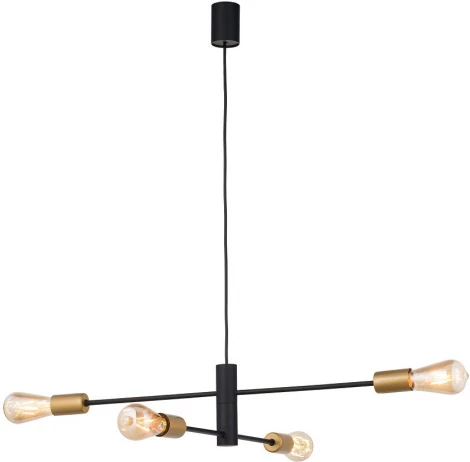 Подвесная люстра Nowodvorski Rotor Black/Gold 7935 (220V, на проводе)