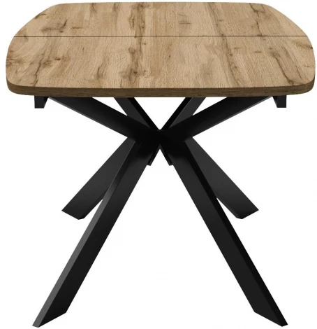 Стол DikLine B140 Дуб Галифакс (ЛДСП EGGER),опоры черные