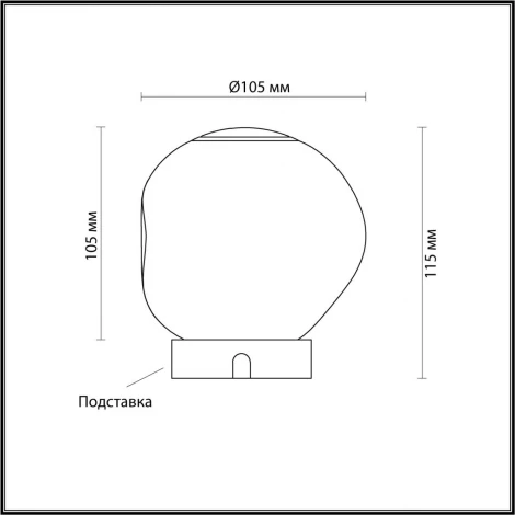 Настольная лампа Odeon Light Jemstone 5084/2TL хром/прозрачный/металл/акрил 4000K 140Лм LED 2W (регулировка яркости, 220V, диммер, сенсорный выключатель)