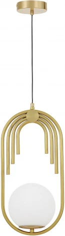 Подвесной светильник Lumina Deco Zanetti LDP 5522-1 WT+MD (220V, на проводе)