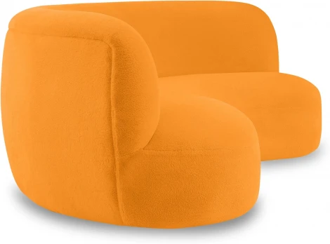 Диван Patti 2400 ОГОГО (арт.853227), (Мех/Оранжевый)