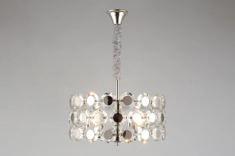 Подвесная люстра Aployt Wiola APL.745.03.06 (220V, хрусталь, на цепи, круглые)