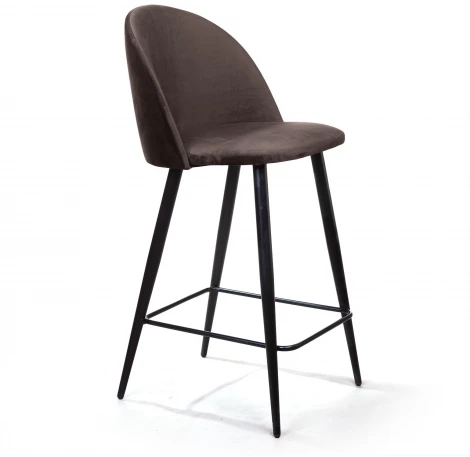 Cтул полубарный Thomas, бархат антрацит 14 Top Concept THOMAS 75976