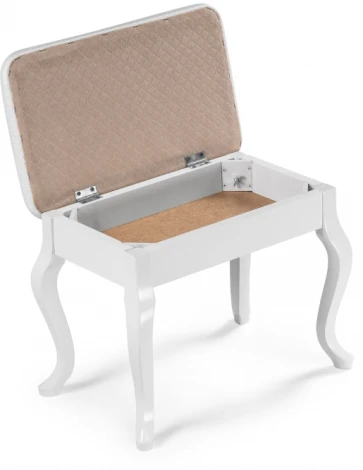 Банкетка Лусте белый / кожзам пунто 515162 Woodville