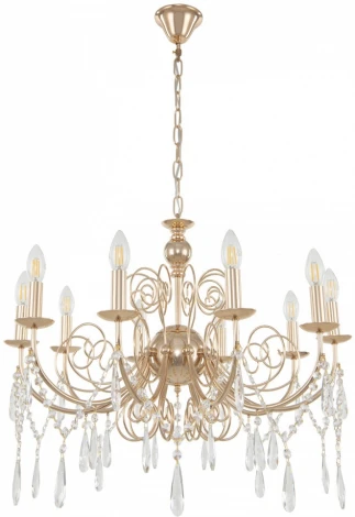 Подвесная люстра Arte Milano AM345620 345620/10 FGD (220V, подвески, на цепи, подсвечник, свеча)