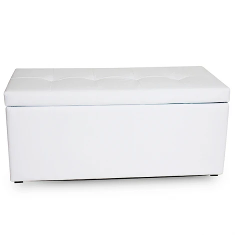 Банкетка Dreambag Лонг Белая ЭкоКожа 13119