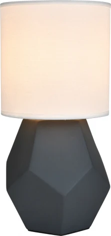 Настольная лампа Escada Diona 10205/T Grey 1x40Вт E14, керамика/ткань, серый (220V, круглые)