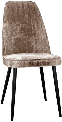 Стул DikLine 326 микровелюр M05 шоколад, ножки черные