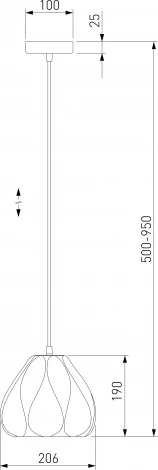 Подвесной светильник Eurosvet Sinki 30187/1 белый (220V, на проводе)