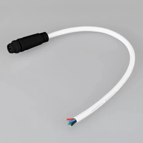 Коннектор питания MonLIGHT-SPI/DMX-CON-POWER-MALE-BLK (Arlight, IP67 Пластик, 3 года) 051529