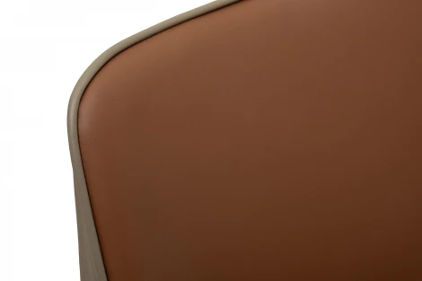 163YH-06995 Стул обеденный экокожа терракота/бежевый 55*45*82см Garda Decor