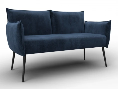 Диван прямой Лига-083 (Фанера/Металл/Велюр/Синий) Лига Диванов 131072