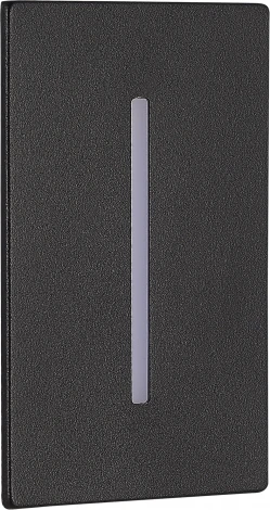 Подсветка для лестниц и ступеней встраиваемая линейная ST Luce Slim SL9519.408.01 черный LED 1*3W (220V, IP54)