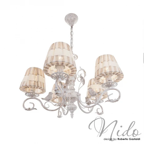 Подвесная люстра IDLamp Nido 555/5-Whitepatina